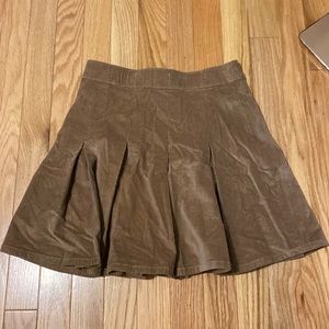 Hollister corduroy pleated skirt